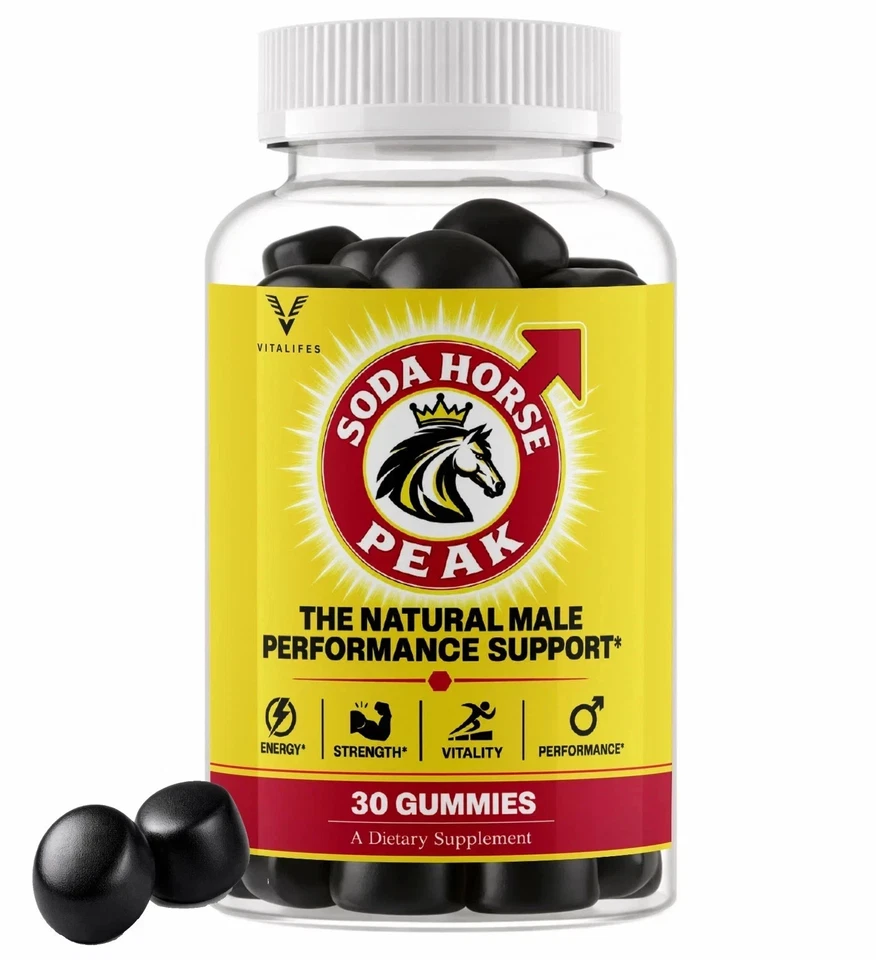 Soda Horse Peak 30 gummies bottle